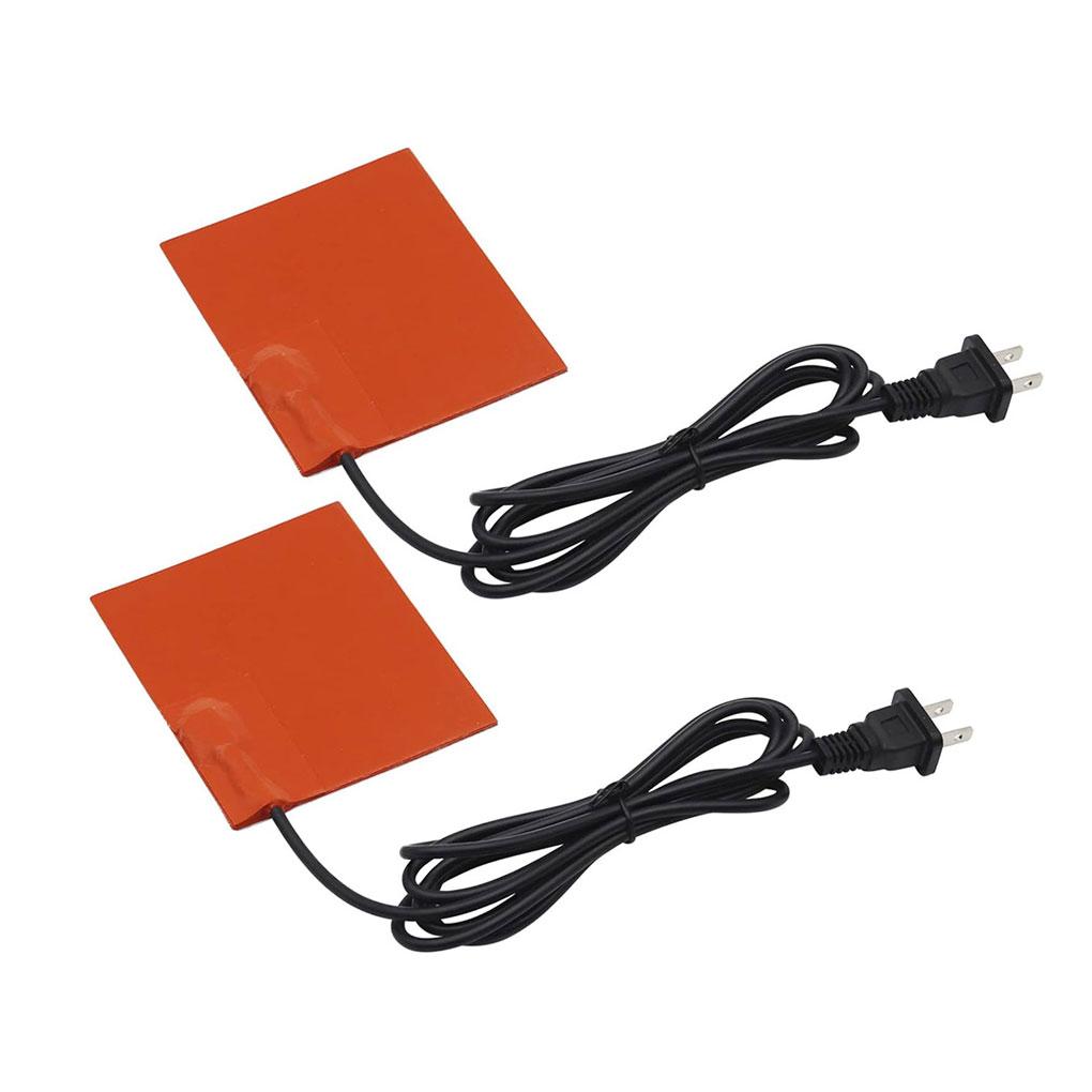 2шт 2шт силиконовый нагревательный элемент силиконовый нагревательный элемент нагревательный элемент нагревательный элемент 120В 150Вт нагревательный элемент блока двигателя